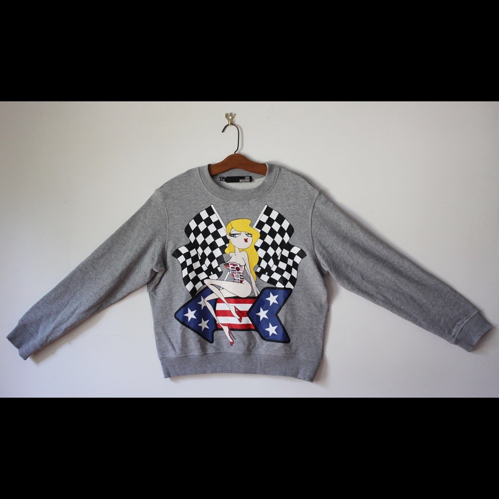 Love Moschino Women’s Race-car Sweatshirt
